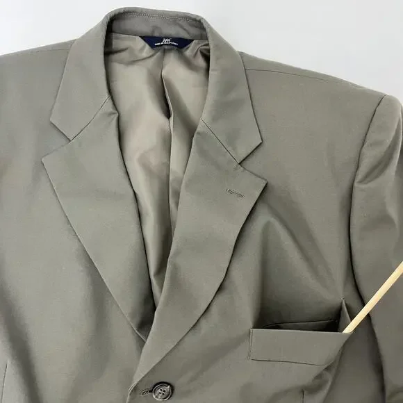 Brooks Brothers 346 Mens 44R Sport Coat Jacket Gray 3-Button Stretch Long Sleeve - Picture 3 of 13